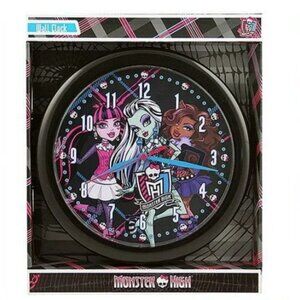 Monster High 10 Inch Round Wall Clock Character Decor